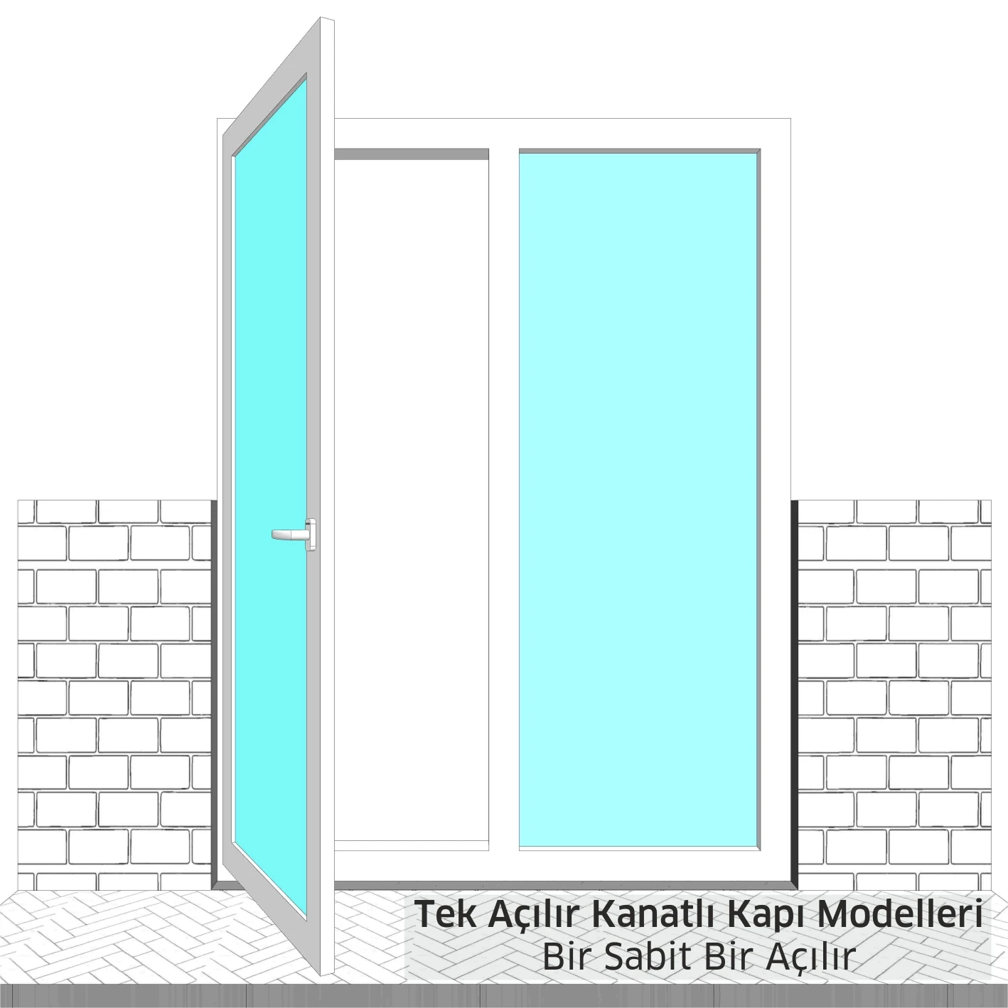 Tek Açılır Kanatlı Kapı Modelleri