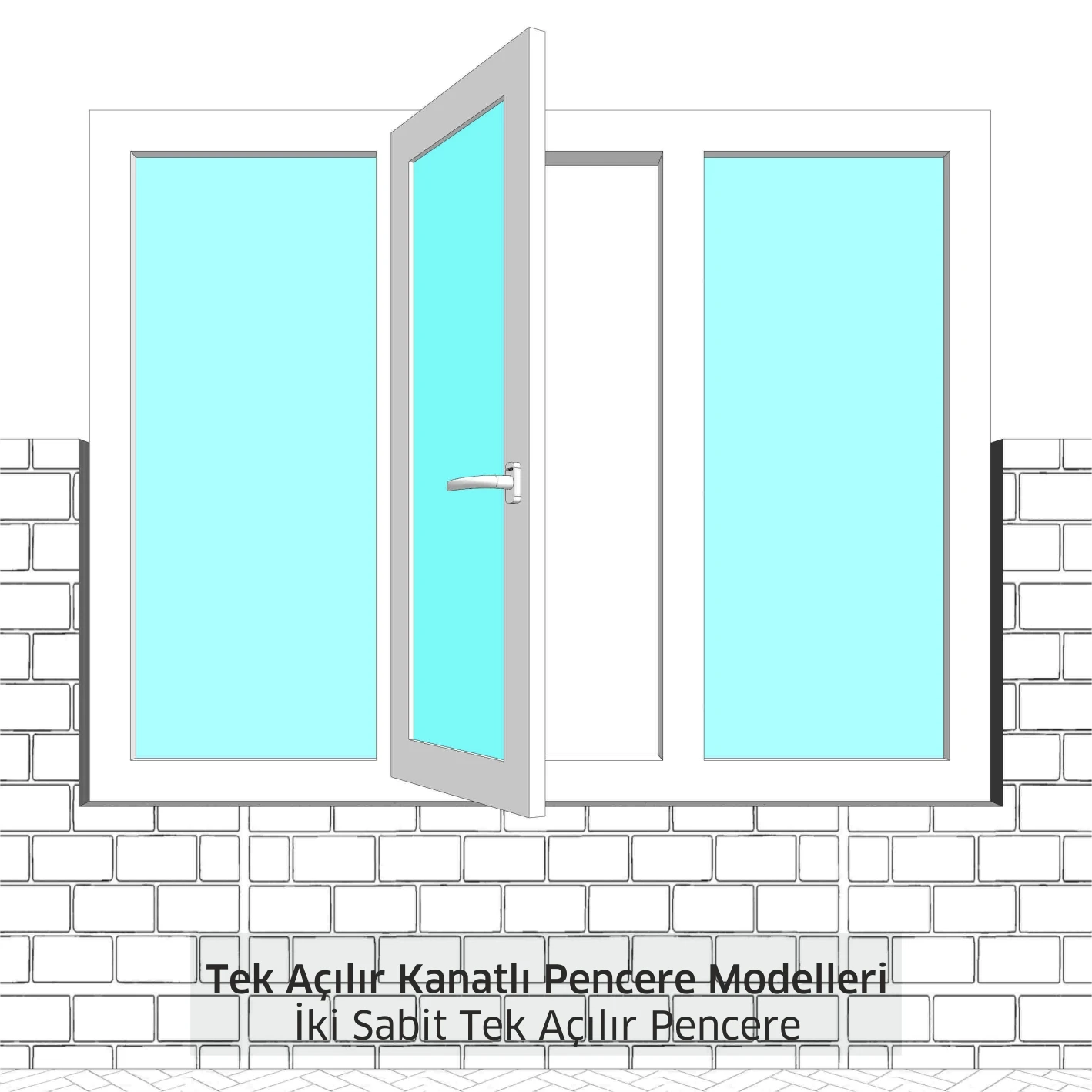 Tek Açılır Kanatlı Pencere Modeller