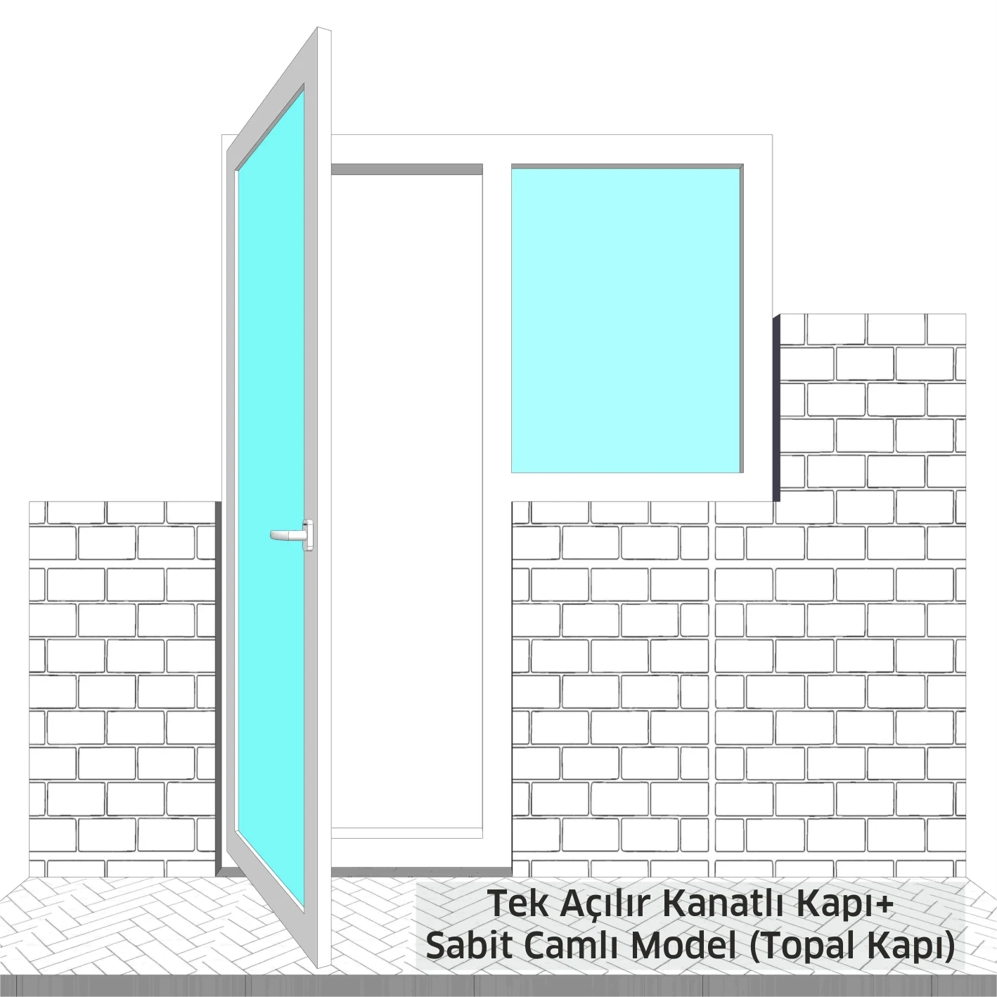 Tek Açılır Kanatlı Kapı Modelleri